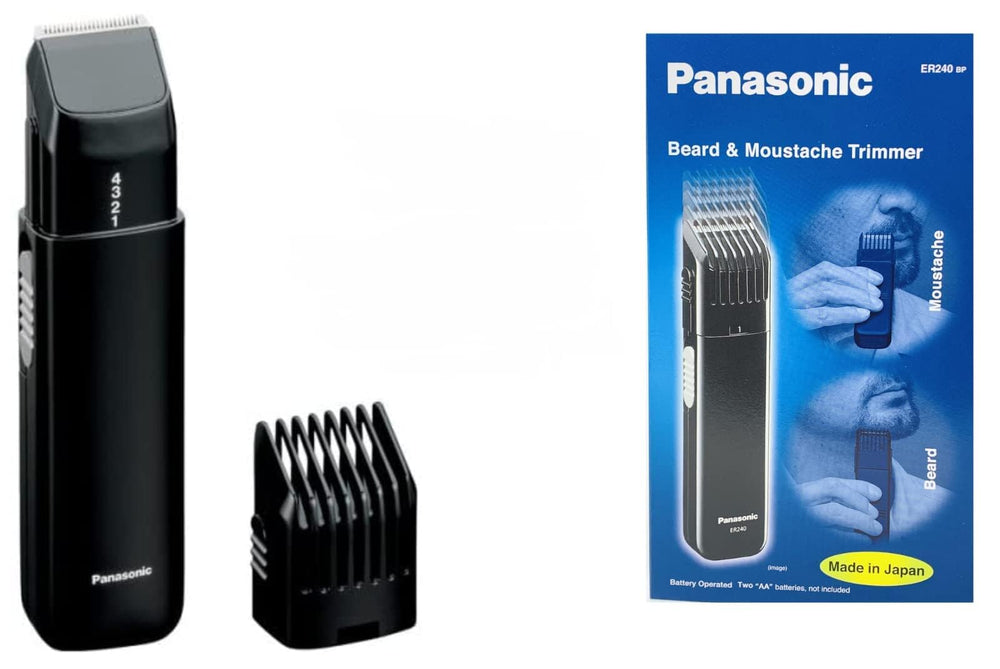 Panasonic ER240B compact-portable-design fits easily in travel kit.