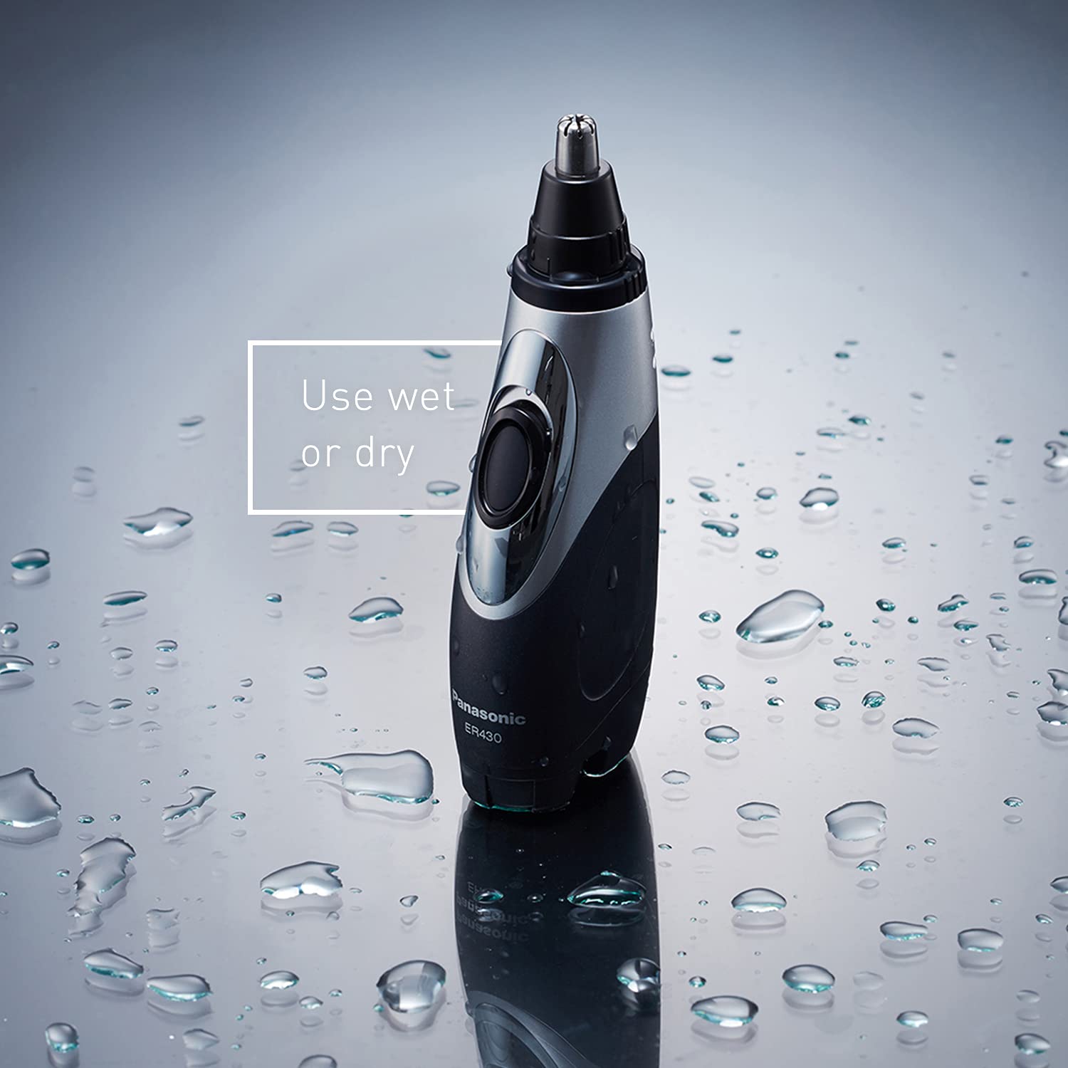 Panasonic ER430K 60-degree-blade provides clean cuts with reduced pulling.