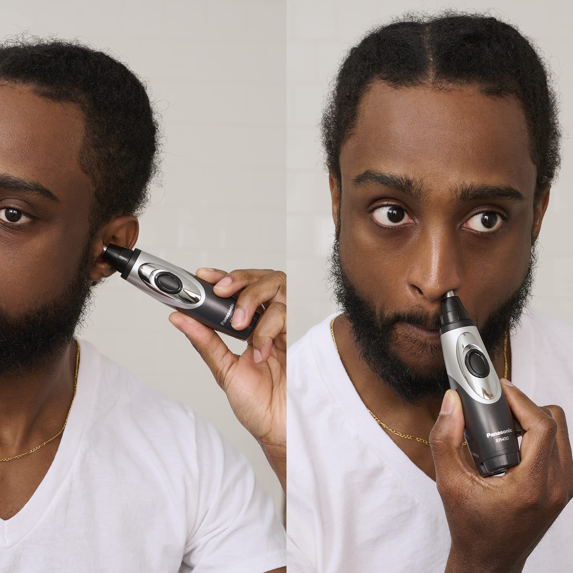 Panasonic ER430K hypoallergenic-blades designed for gentle trimming.