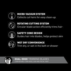 Panasonic ER430K wet-dry-trimmer shown for versatile grooming in any setting.