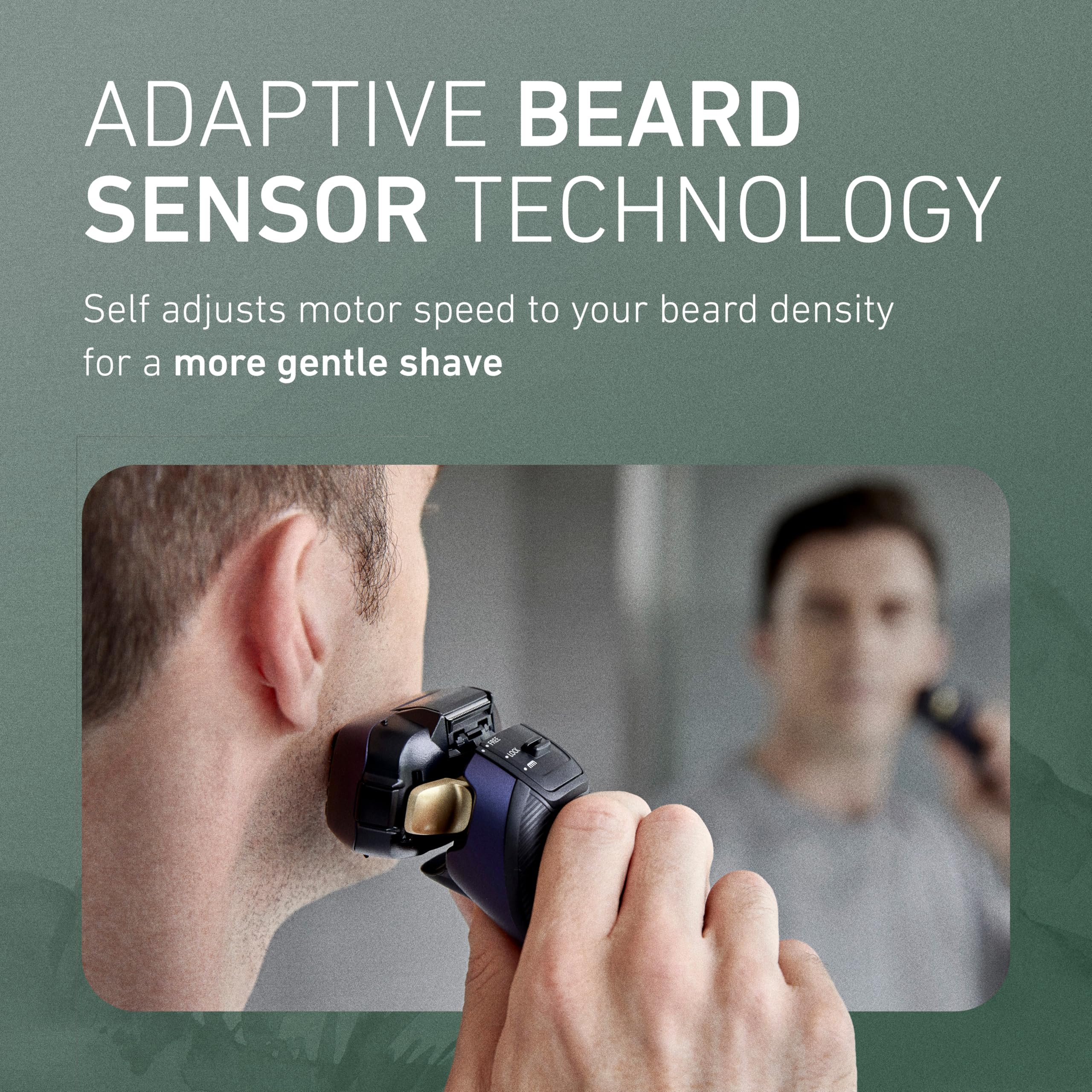 Panasonic ES-ALV6HA 14K motor delivers swift cross-cuts for quick shaves.