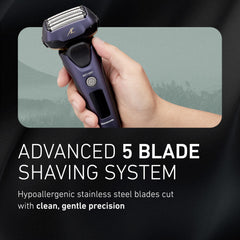 Panasonic ES-ALV6HA wet/dry capability enables comfortable grooming in shower.