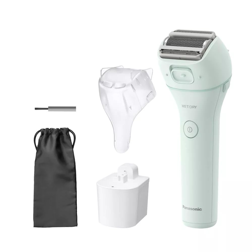 Panasonic ES-WL60 charging-stand-pouch highlights cordless charging and travel-ready accessories.