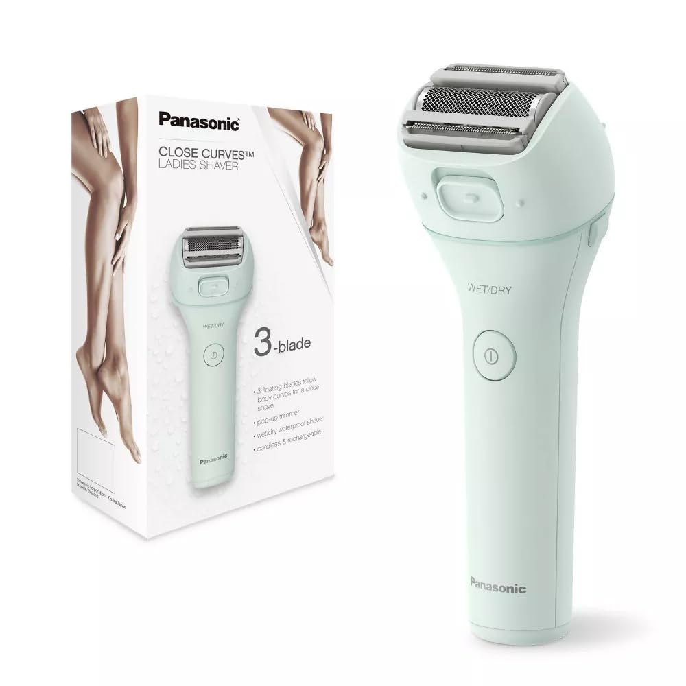 Panasonic ES-WL60 wet-dry-use demonstrates waterproof versatility for shower and bath styling.