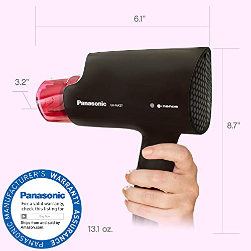 Panasonic 5.5-ft cord offers flexible reach during styling sessions.