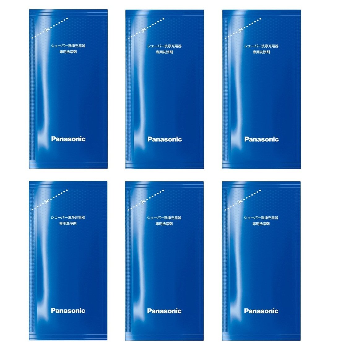 Panasonic LAMDASH detergent pack-6 ready-to-use cleaning agents for shavers