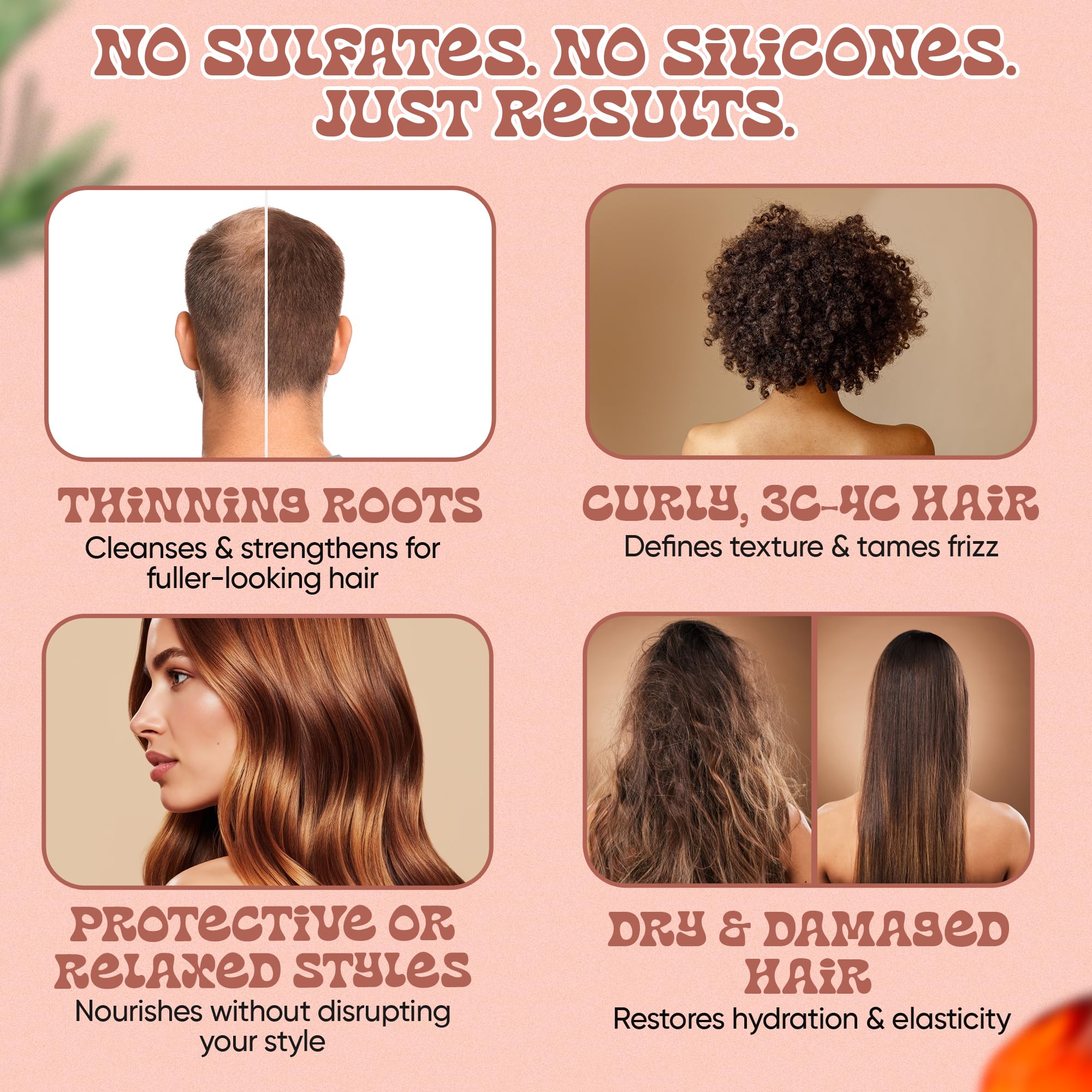 Panda's Promise Batana Oil Conditioner label detail signals frizz control and shine