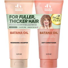 Panda's Promise Batana Oil Shampoo bottle front highlights nourishing cleansing for textured hair