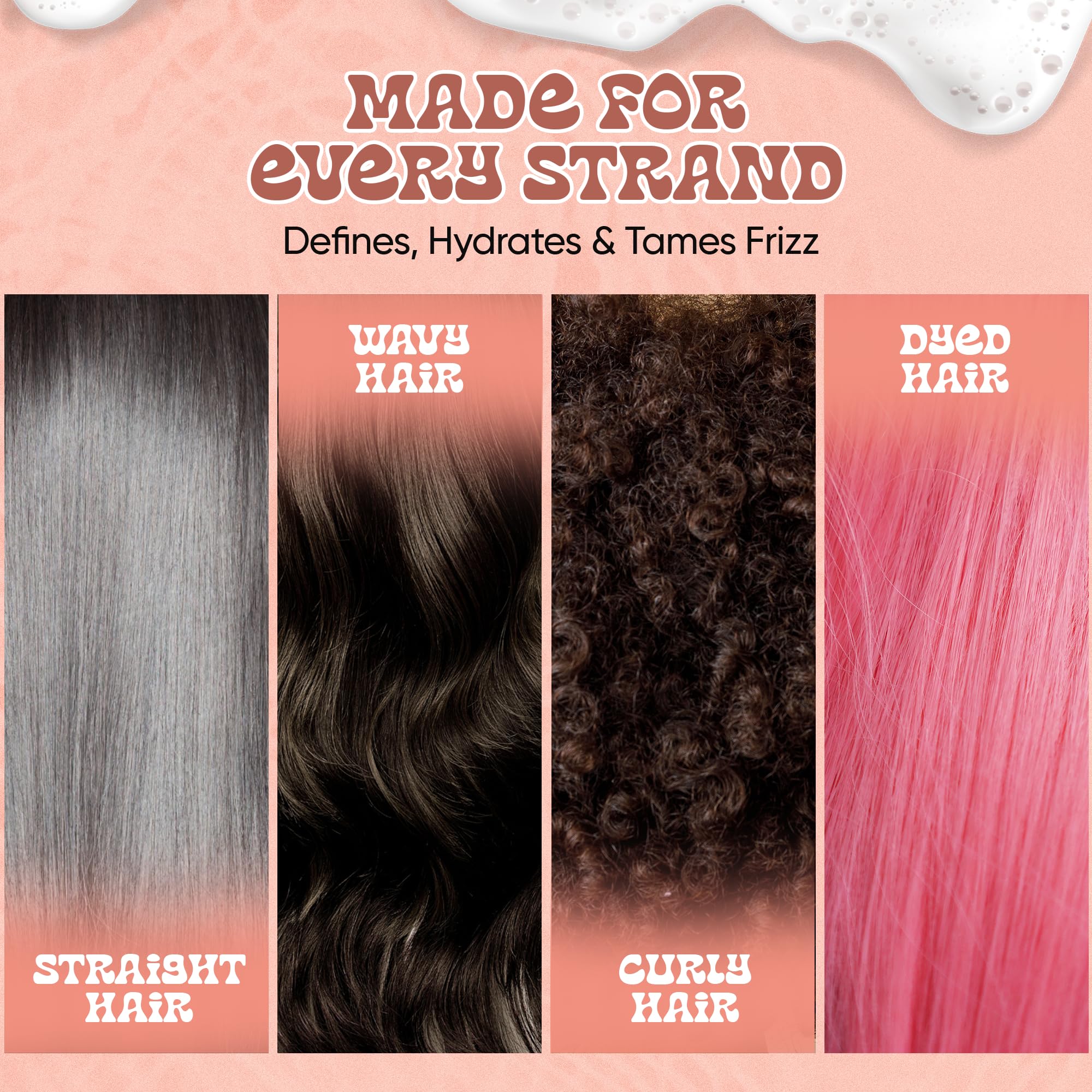 Panda's Promise Batana Oil Shampoo and Conditioner set flatlay highlights all-in-one care for all hair types