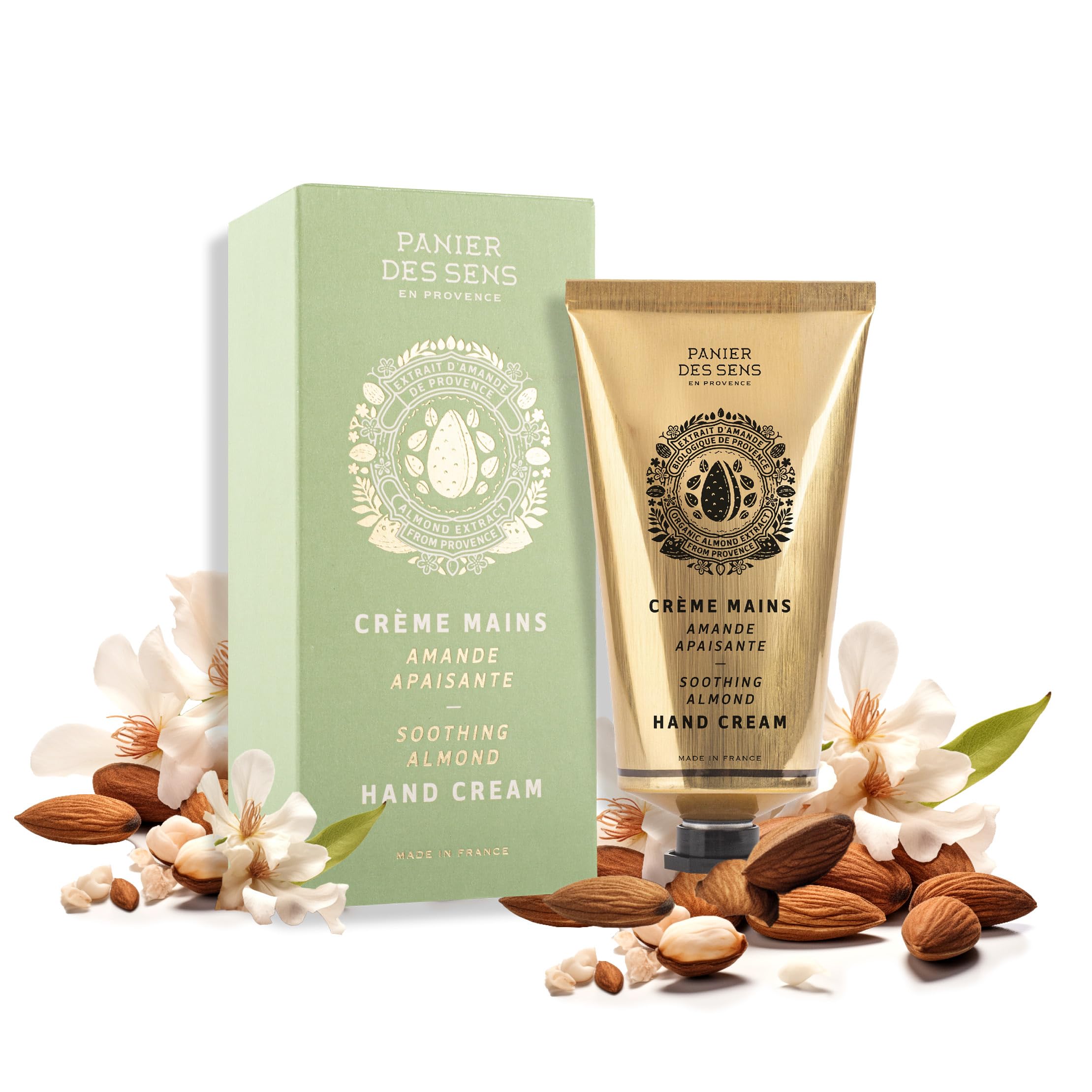 Panier des Sens almond hand cream jar close-up showing rich texture and nourishment