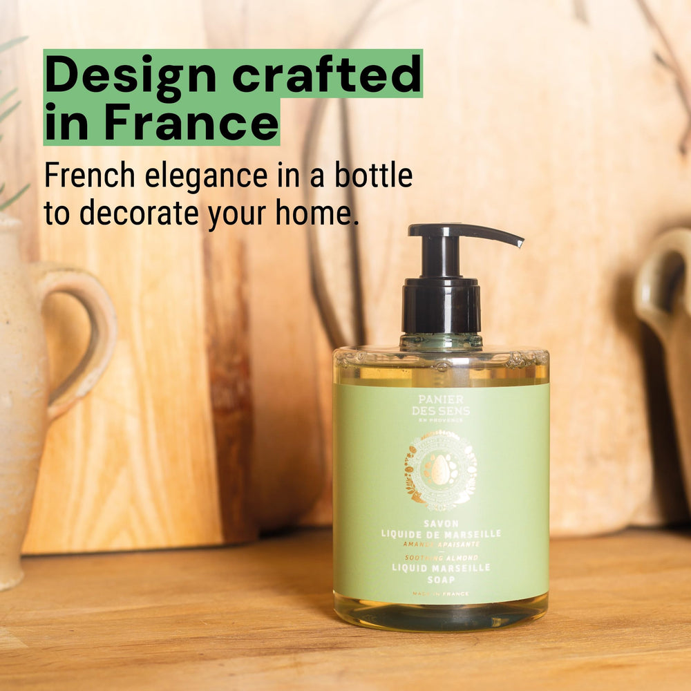 Panier des Sens Almond Hand Wash refill packaging promotes sustainability.