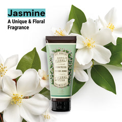 Panier des Sens Jasmine Moisturizing Body Wash olive oil detail highlights nourishing benefits