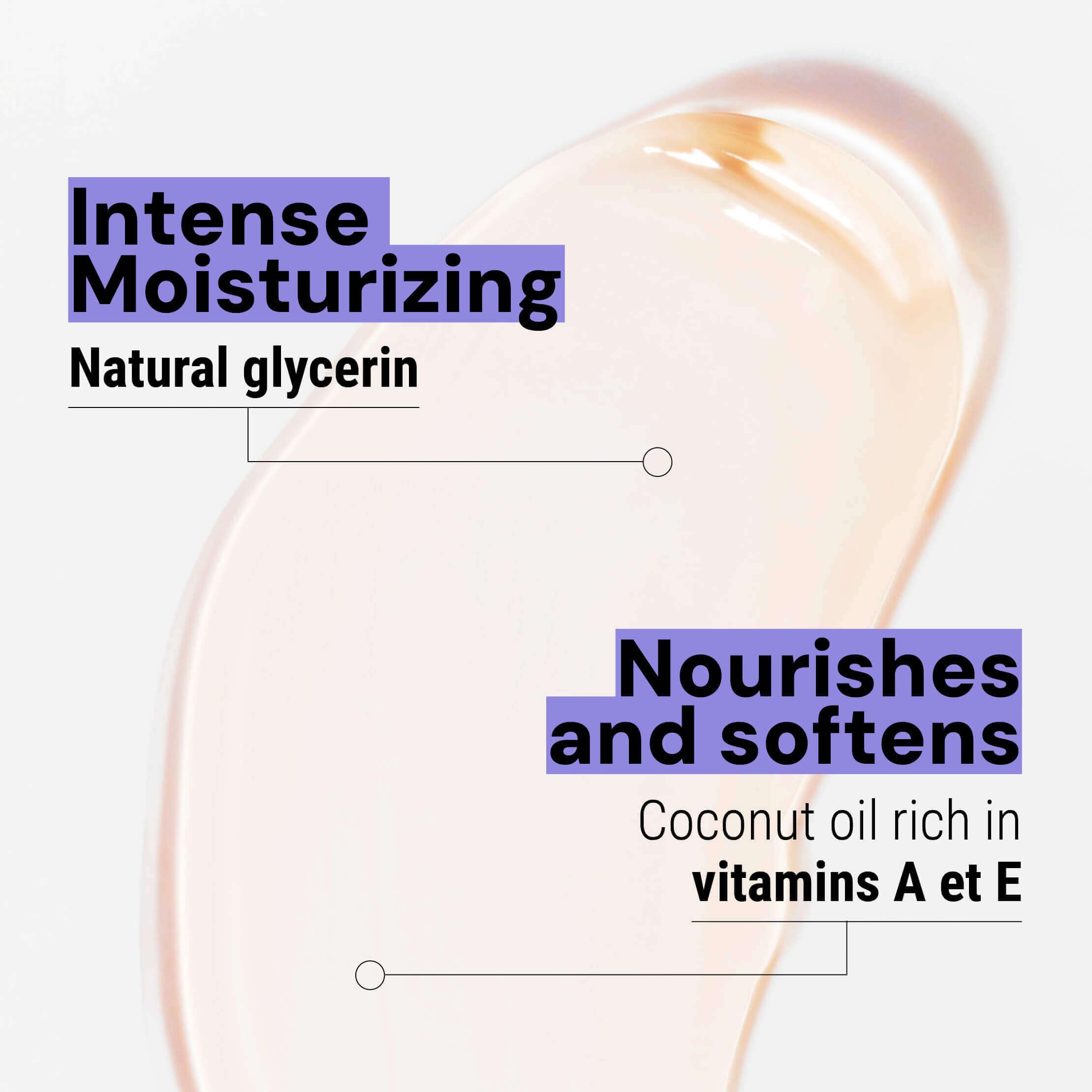 Panier des Sens liquid soap label front emphasizes natural-origin ingredients.