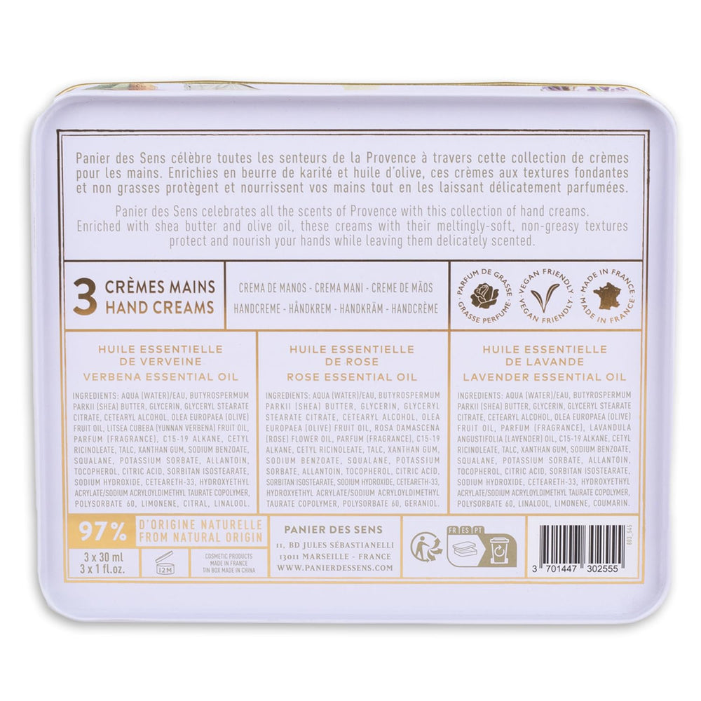 Panier des Sens hand cream with olive oil – antioxidant-rich moisturization.