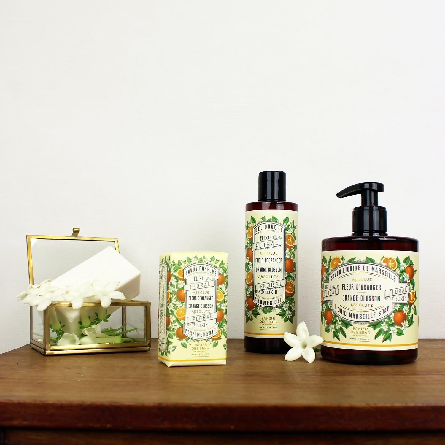 Panier des Sens orange blossom bar soap scent highlights a sparkling floral mood