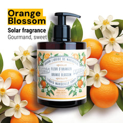 Panier des Sens orange blossom foaming lather enhances daily hand washing gourmand aroma