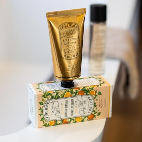 Panier des Sens orange blossom hand cream bottle features easy dispensing