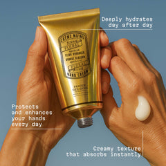 Panier des Sens orange blossom hand cream dispense action for quick application
