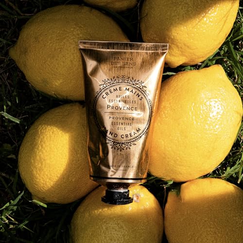 Panier des Sens Provence hand cream ingredients closeup with shea butter and olive oil nourishment