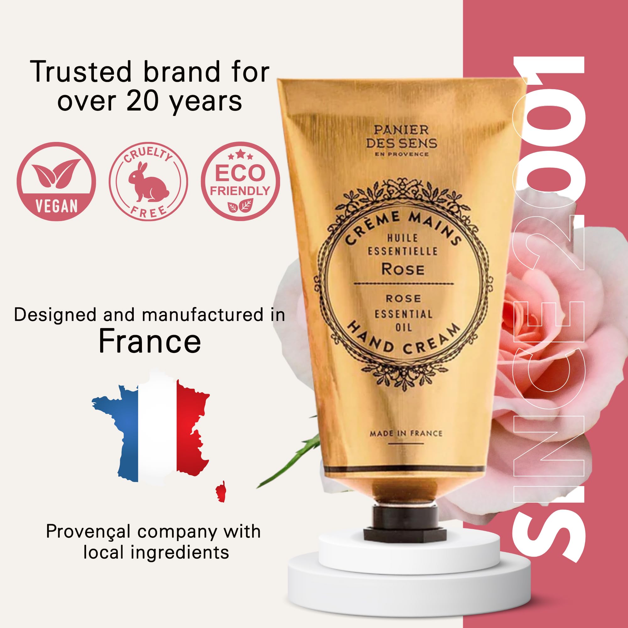 Panier des Sens Rose Hand Cream made in France celebrating craftsmanship