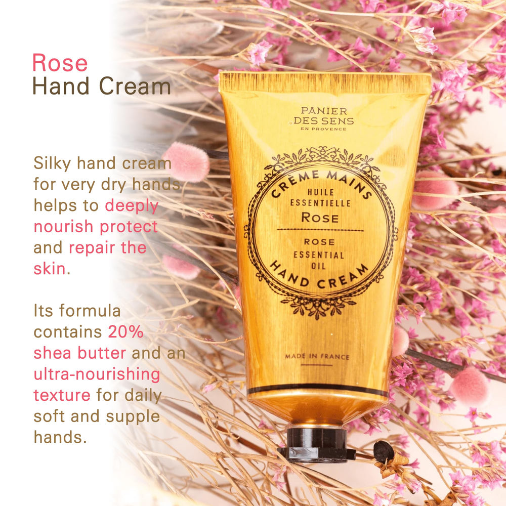 Panier des Sens Rose Hand Cream recyclable packaging emphasizing sustainability