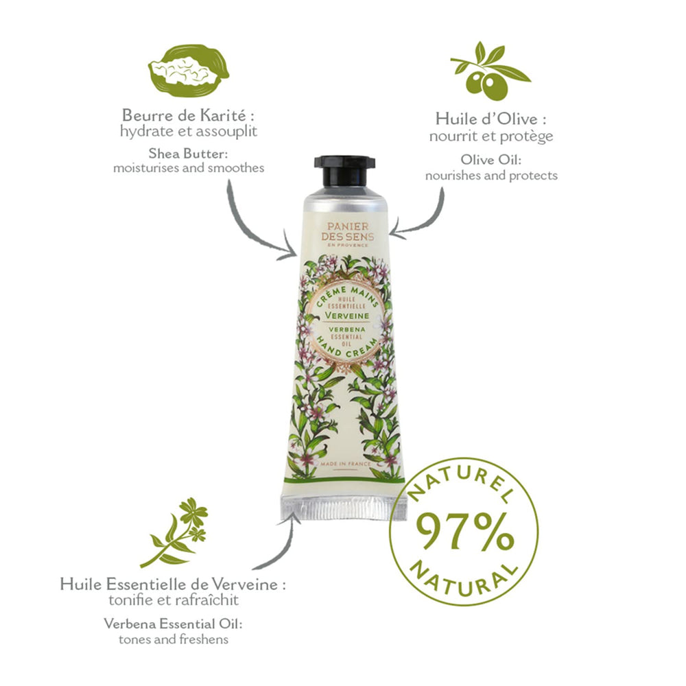 Panier des Sens formula with shea butter – rich moisture for dry skin.