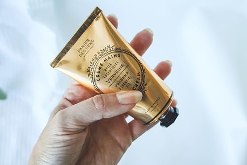 Panier des Sens Verbena Hand Cream fragrance closeup hints citrus-inspired refreshing scent