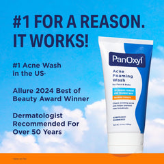 Applying PanOxyl to face demonstrating targeted acne-clearing benefit
