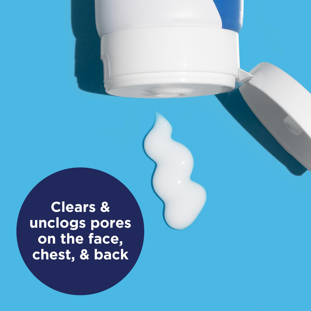 PanOxyl creamy lather texture delivering gentle antimicrobial cleansing