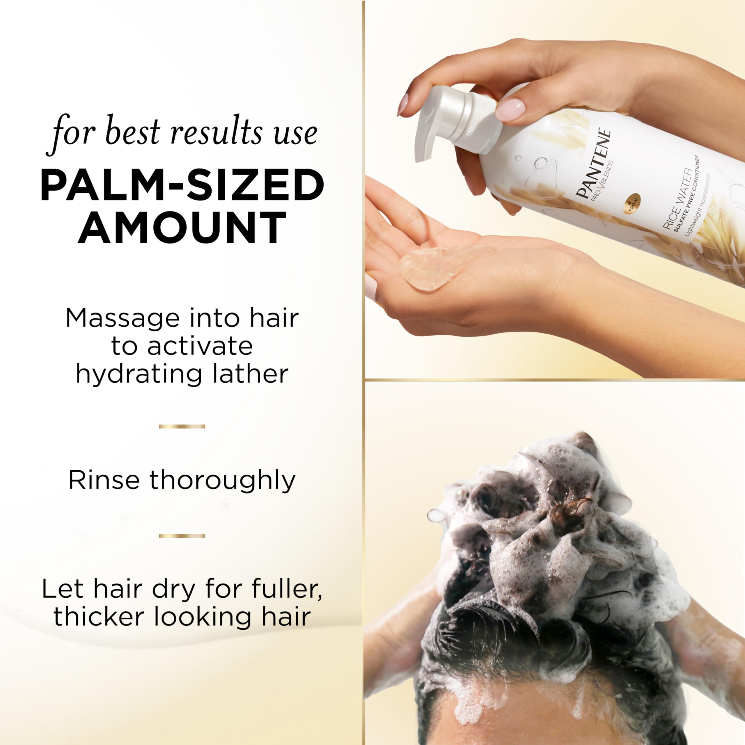 Pantene 30-ounce jumbo pump bottle emphasizes value size for families.
