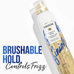Pantene Air Spray brushable hold keeps frizz in check without stiffness.