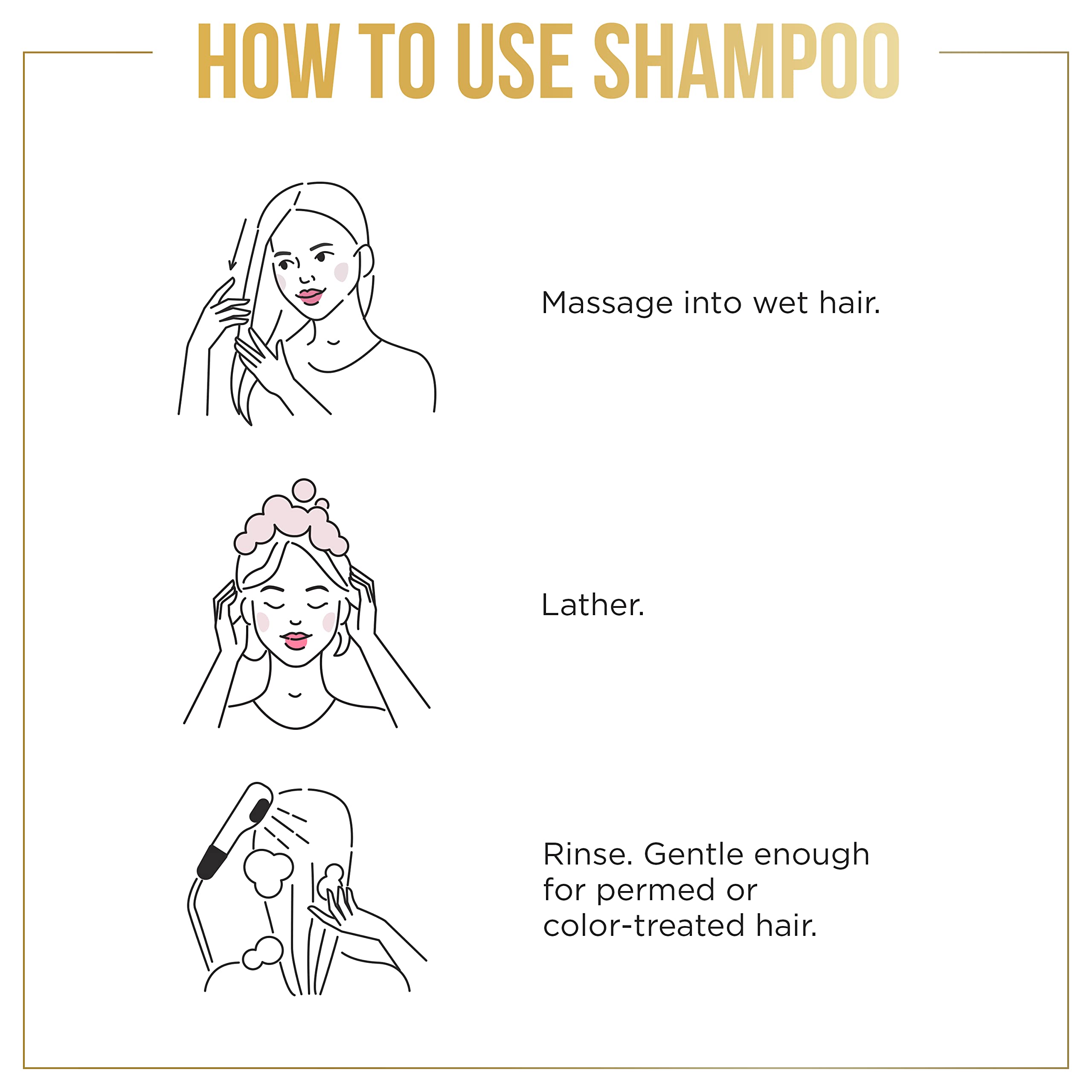 Pantene all-hair-types visual demonstrates versatility for straight to curly textures.