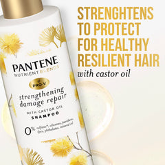 Pantene color-safe shampoo label signals dye-friendly cleansing.