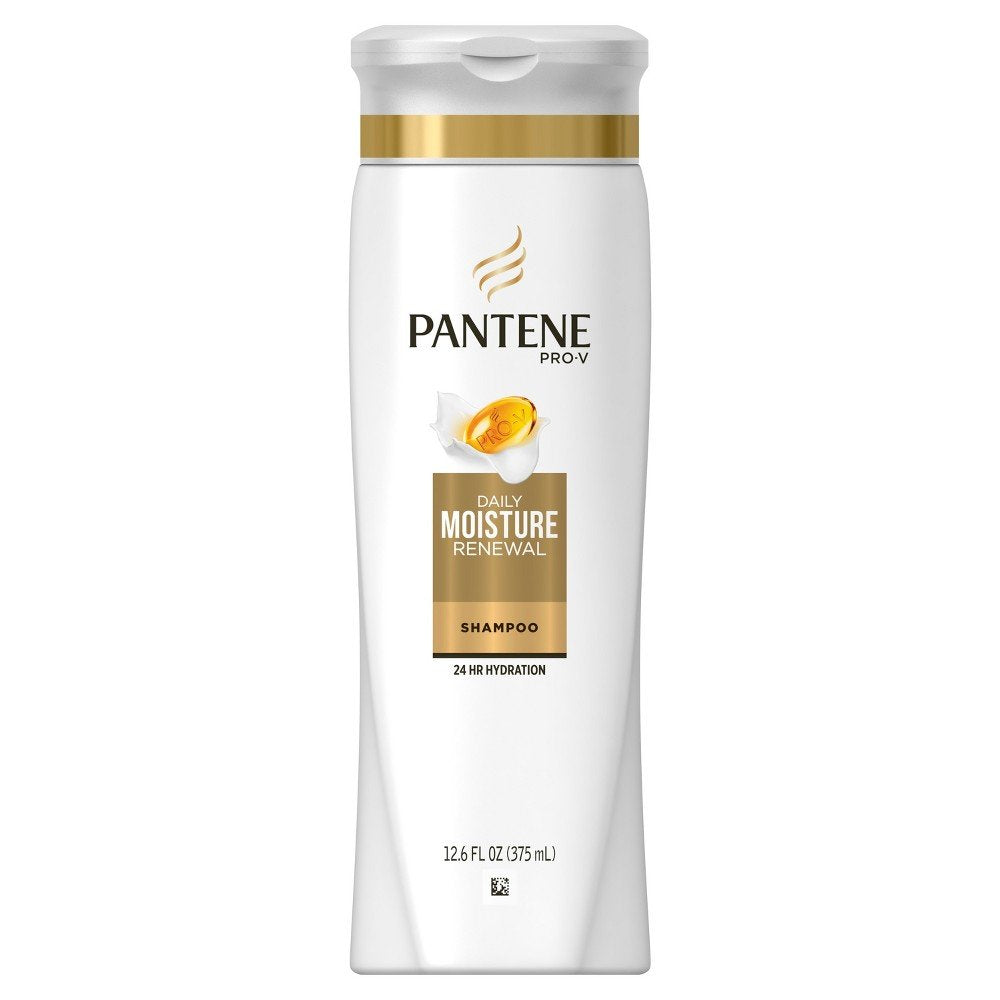 Pantene Daily Moisture Renewal 3-pack bottle for daily hydration and easy detangling.