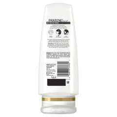 Pantene Daily Moisture Renewal conditioner pour demonstrates conditioning power for silkier hair.