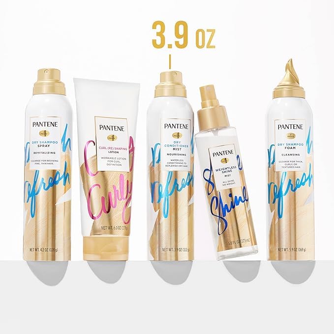 Pantene Dry Conditioner Mist color-safe formula protects treated hair.