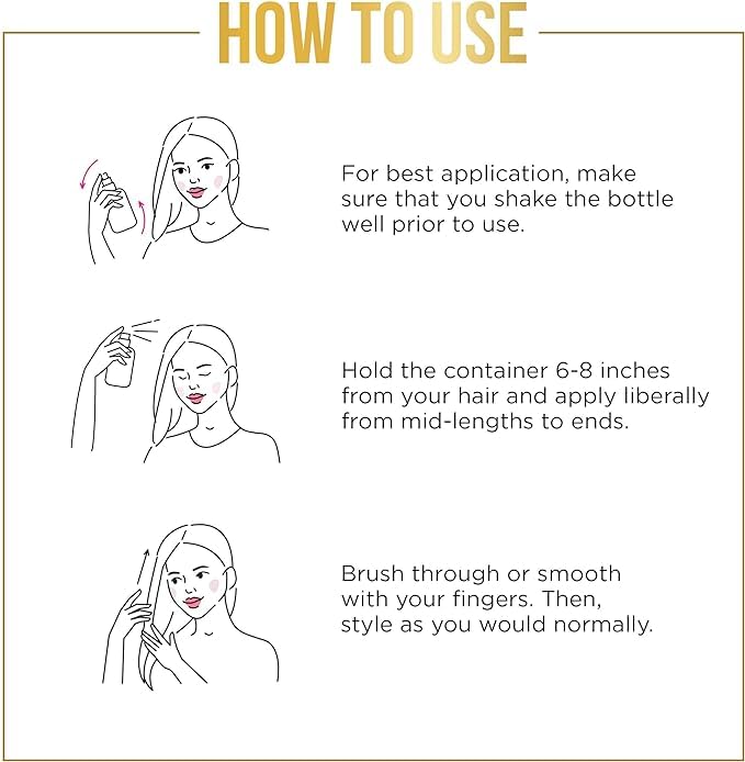 Pantene Dry Conditioner Mist with Pro-V B5 enhances moisture and shine.