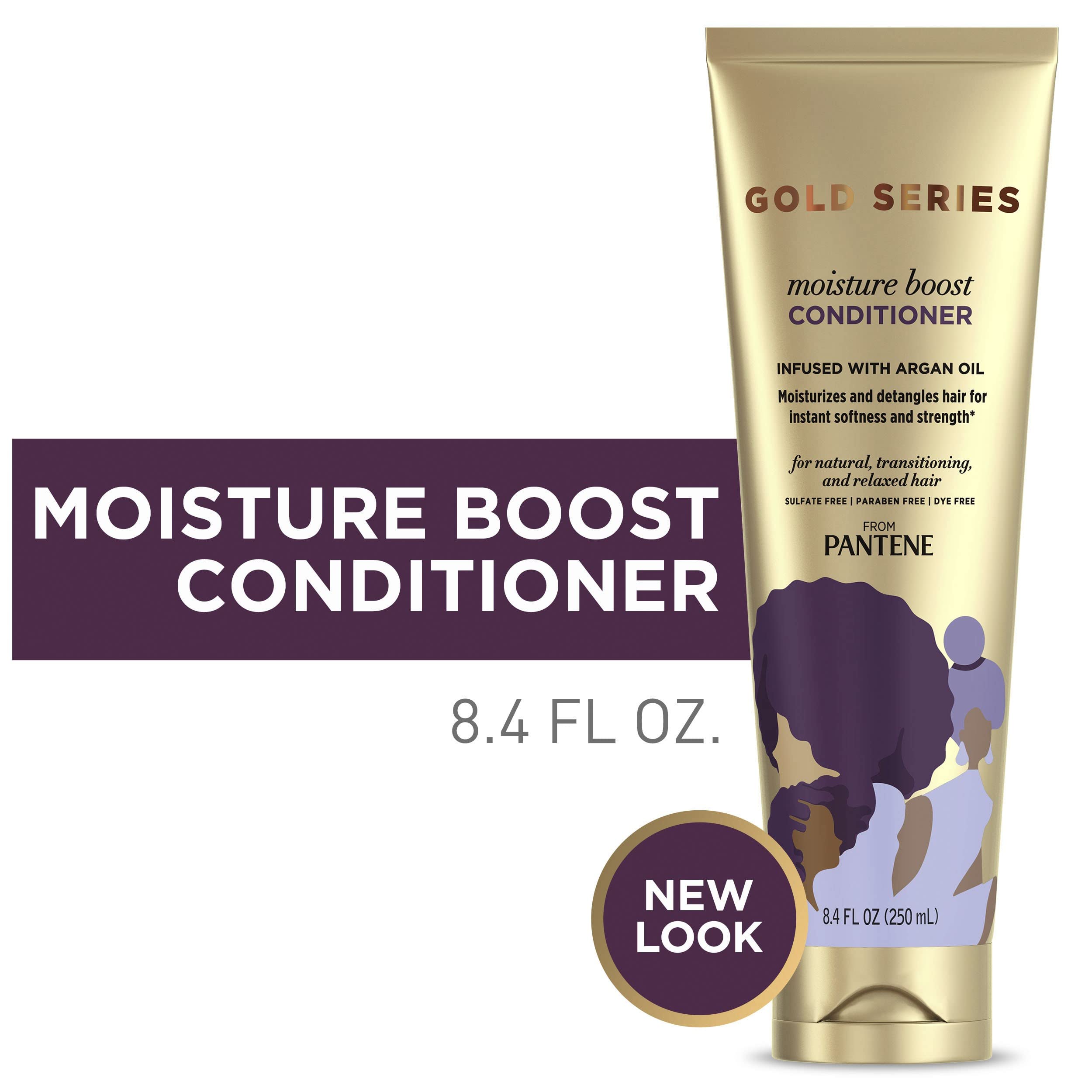 Pantene Gold Series Moist Boost Conditioner creamy texture swirl in hand