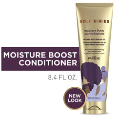 Pantene Gold Series Moist Boost Conditioner creamy texture swirl in hand
