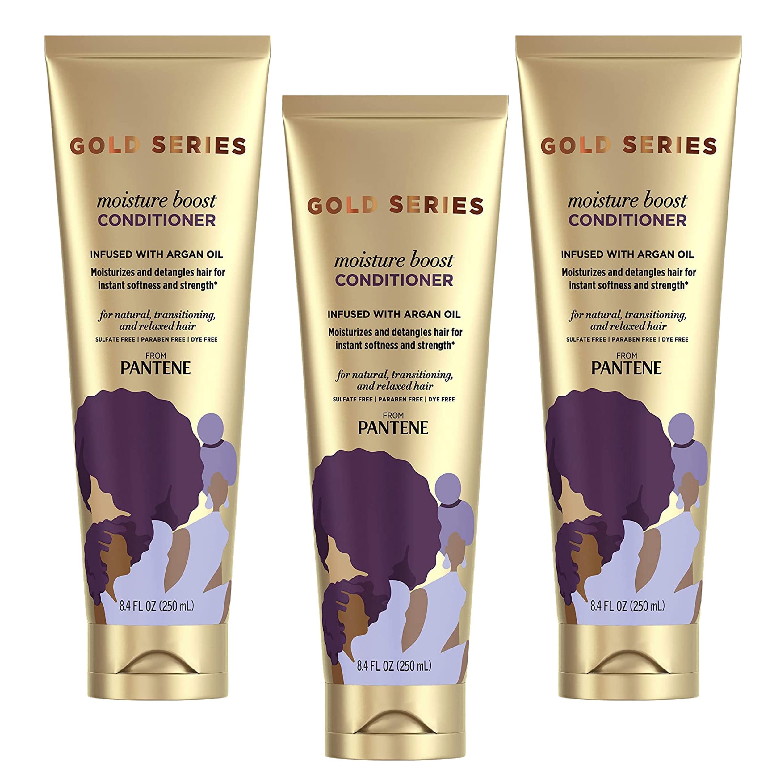 Pantene Gold Series Moist Boost Conditioner in shower for quick hydration