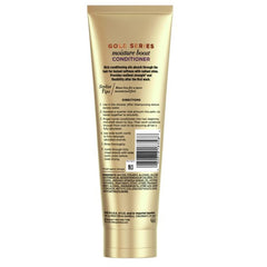 Pantene Gold Series Moist Boost Conditioner pump application on wet hair for smooth detangling