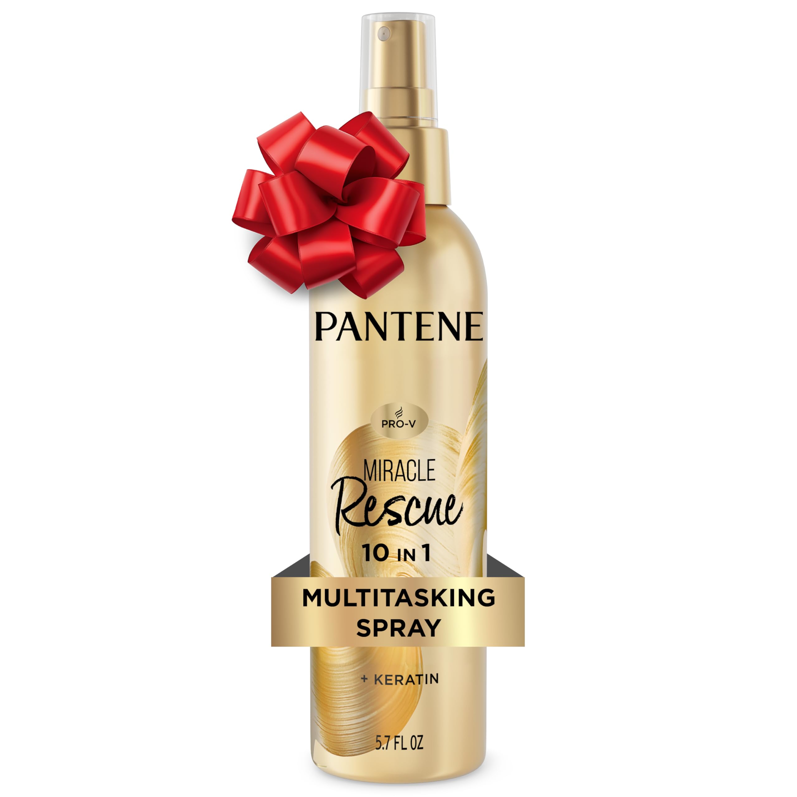 Pantene Miracle Rescue 10in1 bottle with spray nozzle detangles and adds shine.