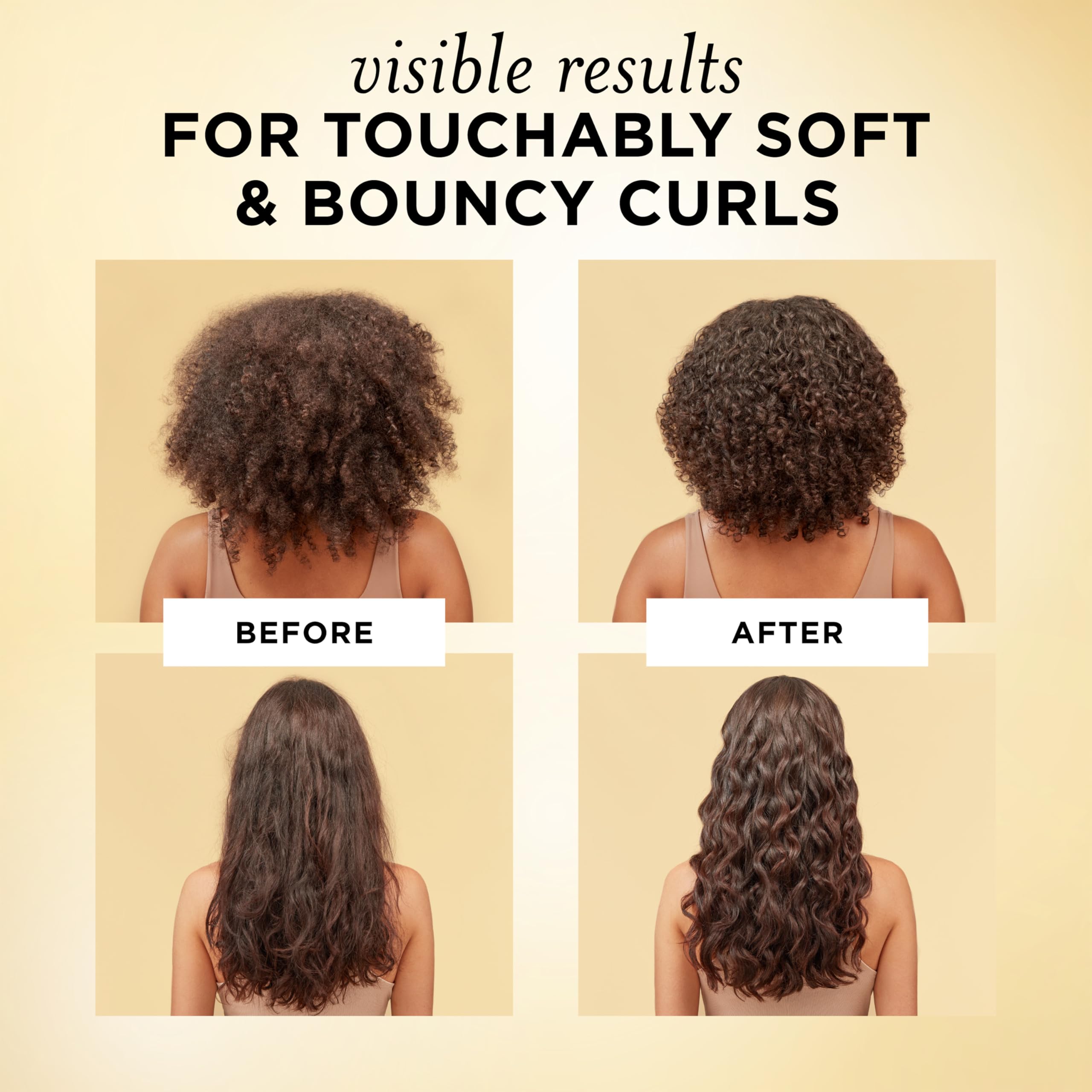 Pantene Miracle Rescue Curl Define & Shine being applied to damp hair.