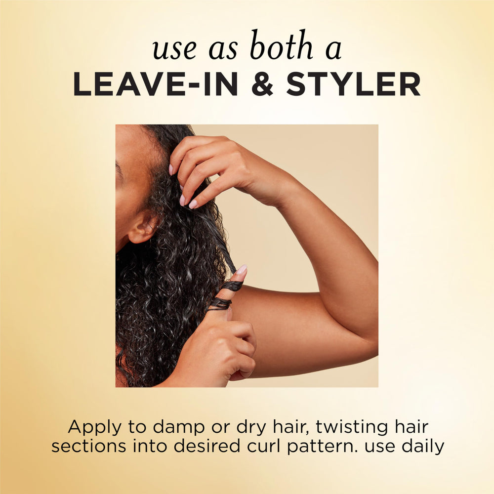 Pantene Miracle Rescue Curl Define & Shine creates soft defined curls with light texture.