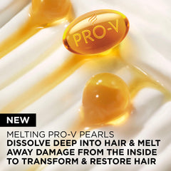 Pantene Miracle Rescue Mask application mid-lengths to ends demonstrating easy massage.