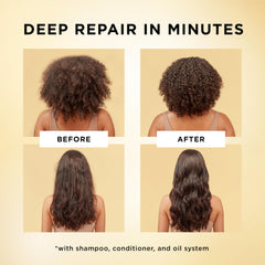 Pantene Miracle Rescue Regenerative Hair Oil demonstrates heat protection up to 450°F during styling.