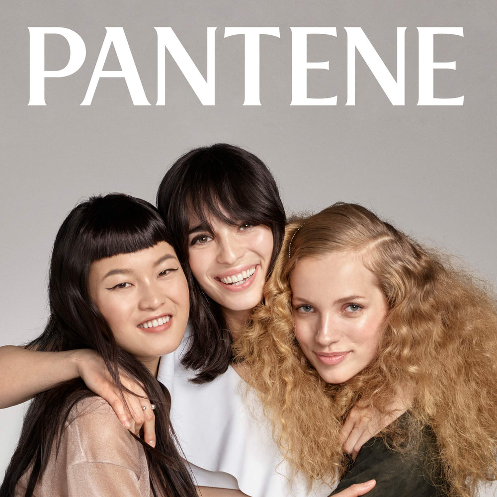 Pantene Pro-V Curl Perfection Conditioner antioxidants label supports hair health.