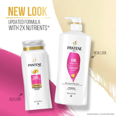 Pantene PRO-V Curl Perfection Shampoo curl-definition close-up showing defined waves