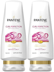Pantene Pro-V Curl Perfection Moisturizing Conditioner bottle defines curls and reduces frizz.