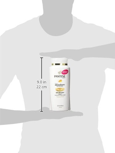 Pantene Pro-V formula closeup conveys micro-moisturizers and hydration from root to tip.